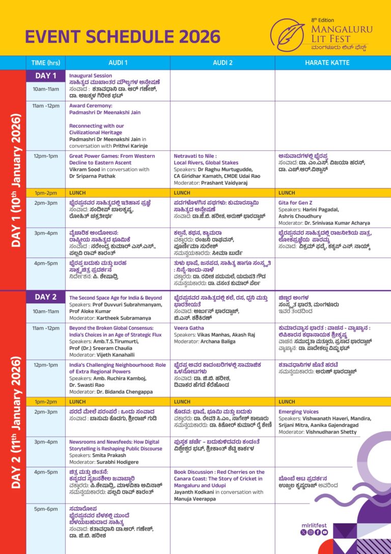Event Schedule 2026 - Mangaluru